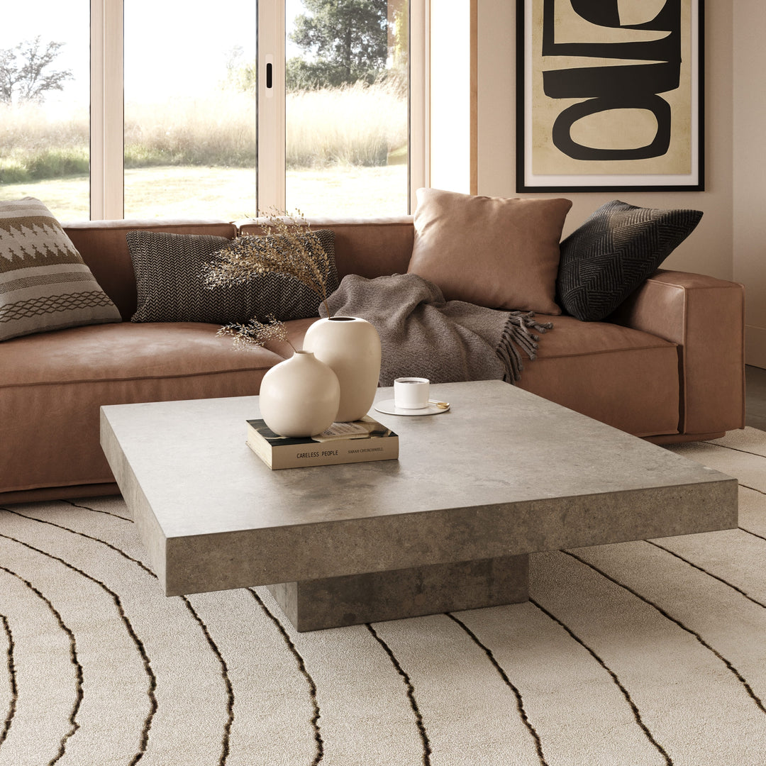 Morley Modern Concrete Coffee Table