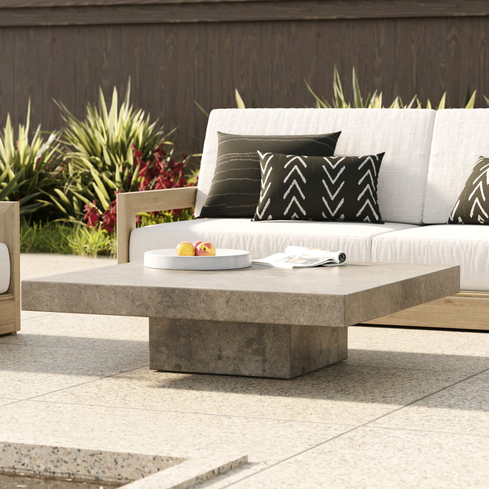 Morley Modern Concrete Coffee Table - View 2
