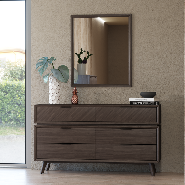 Roger - Mid-century Acacia Mirror