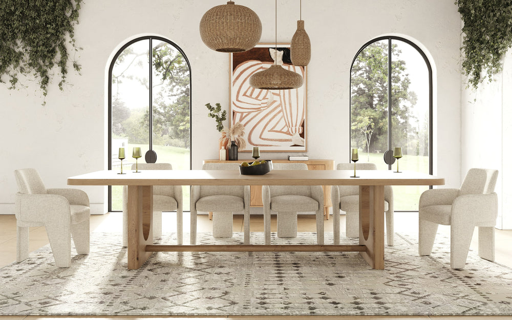 Walz - Modern Natural Oak Rectangular Dining Table