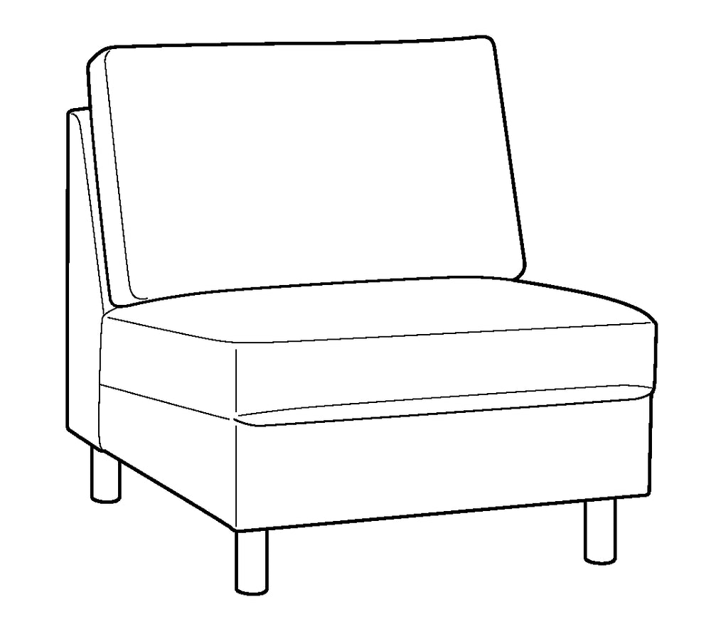 Luonto Moduli Armless Jumbo Chair