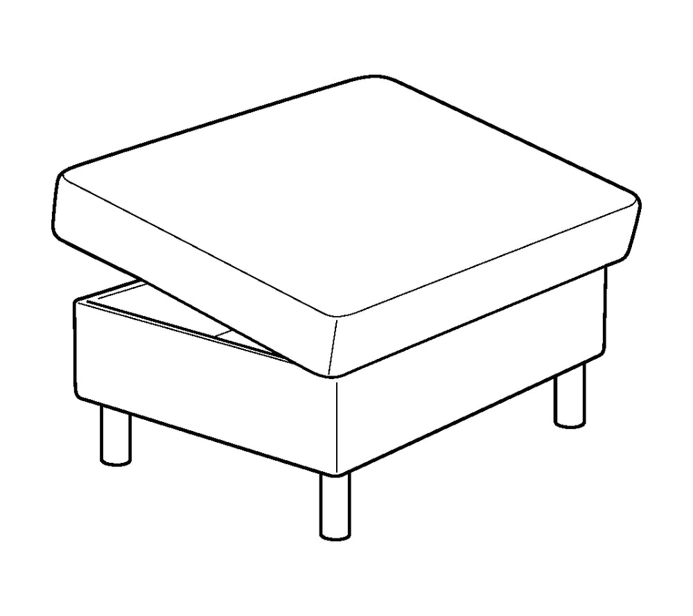 Luonto Moduli Ottoman - Rectangular