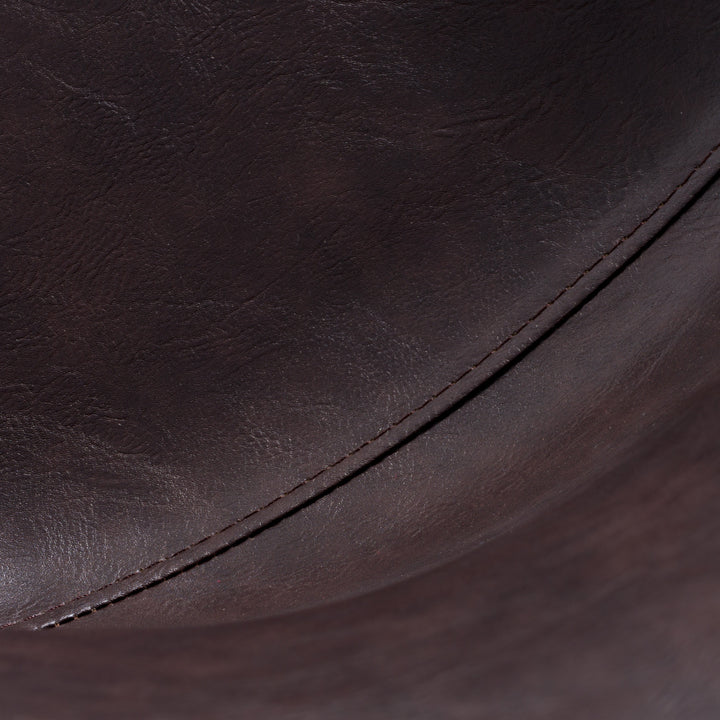 Moira - Modern Dark Brown Eco-Leather Dining Chair (Set of 2)