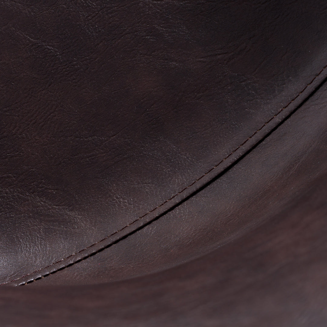Moira - Modern Dark Brown Eco-Leather Dining Chair (Set of 2)