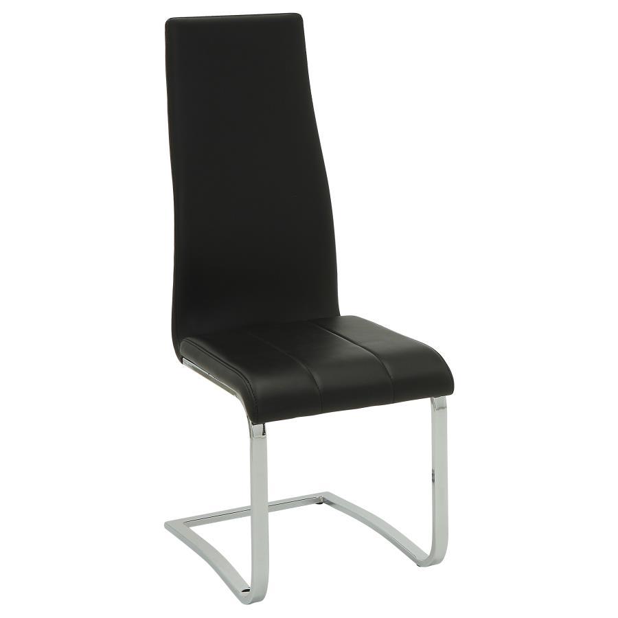 Montclair - Upholstered Dining Side Chair (Set of 4) - Black Chair Set modern furniture Contempo Furniture