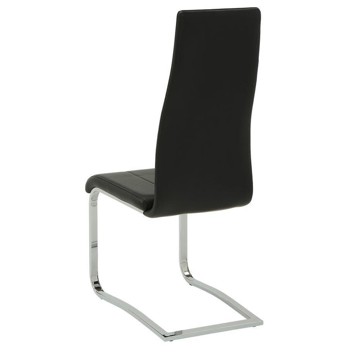 Montclair - Upholstered Dining Side Chair (Set of 4) - Black Chair Set modern furniture Contempo Furniture
