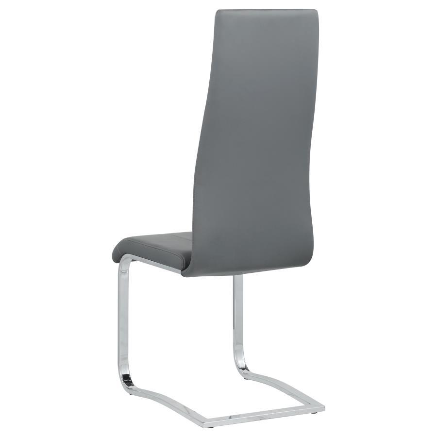 Montclair - Upholstered Dining Side Chair (Set of 4) - Gray Chair Set modern furniture Contempo Furniture