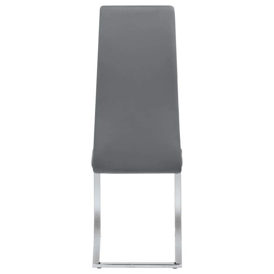 Montclair - Upholstered Dining Side Chair (Set of 4) - Gray Chair Set modern furniture Contempo Furniture