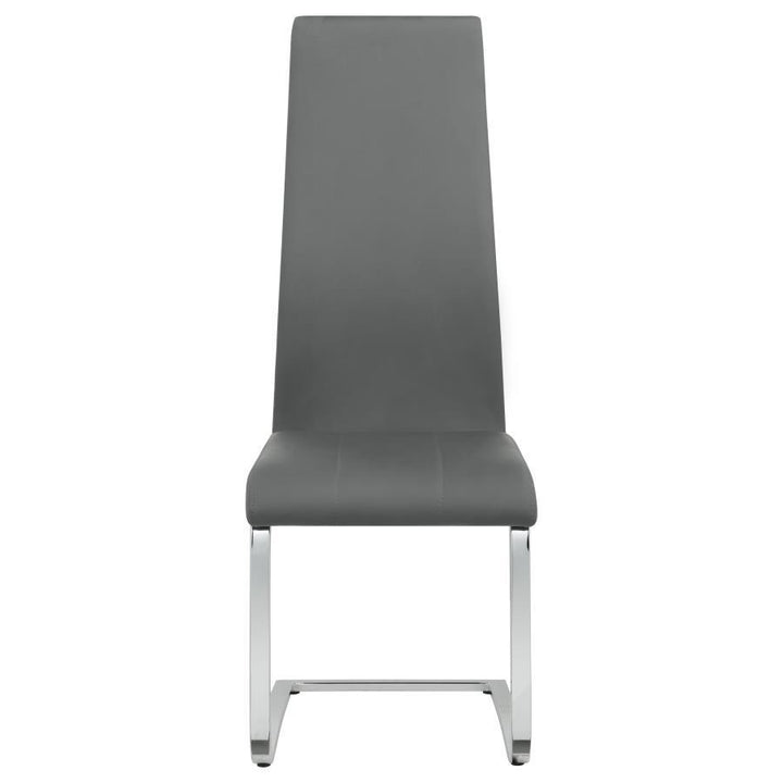 Montclair - Upholstered Dining Side Chair (Set of 4) - Gray Chair Set modern furniture Contempo Furniture
