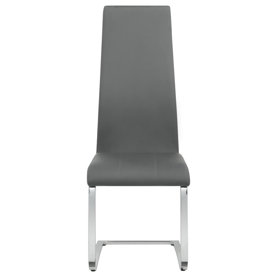 Montclair - Upholstered Dining Side Chair (Set of 4) - Gray Chair Set modern furniture Contempo Furniture