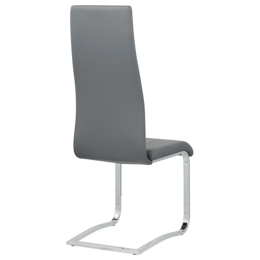 Montclair - Upholstered Dining Side Chair (Set of 4) - Gray Chair Set modern furniture Contempo Furniture