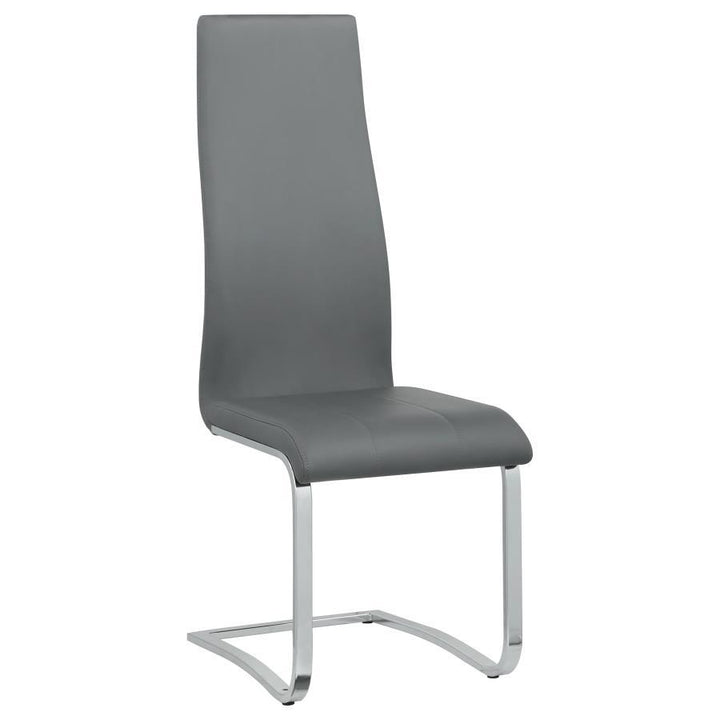 Montclair - Upholstered Dining Side Chair (Set of 4) - Gray Chair Set modern furniture Contempo Furniture