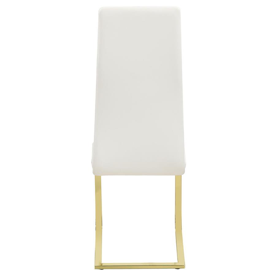 Montclair - Upholstered Dining Side Chair (Set of 4) - White Chair Set modern furniture Contempo Furniture
