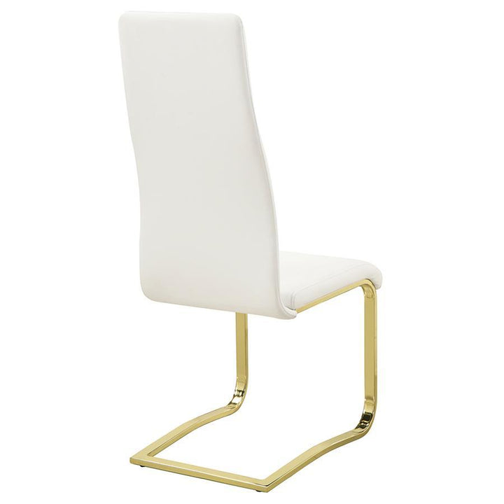 Montclair - Upholstered Dining Side Chair (Set of 4) - White Chair Set modern furniture Contempo Furniture