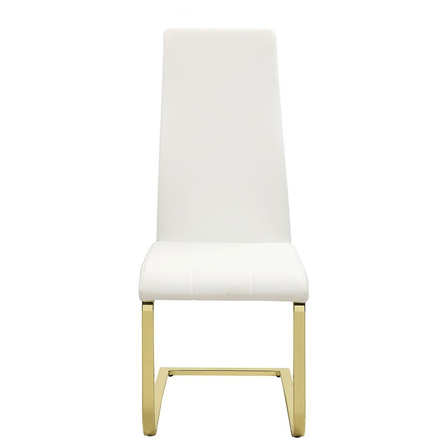 Montclair - Upholstered Dining Side Chair (Set of 4) - White Chair Set modern furniture Contempo Furniture