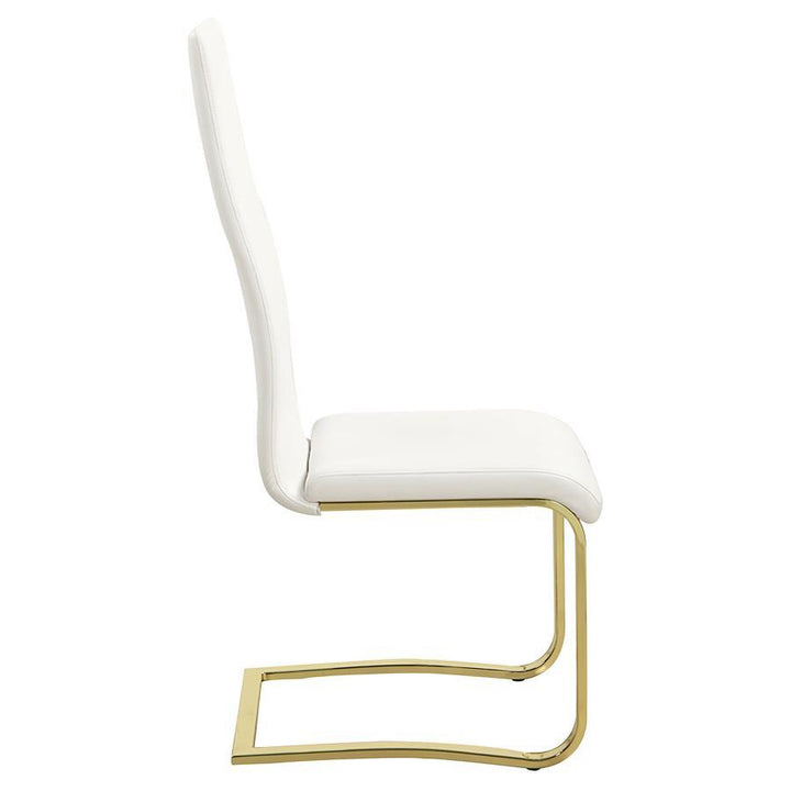 Montclair - Upholstered Dining Side Chair (Set of 4) - White Chair Set modern furniture Contempo Furniture