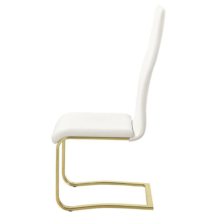 Montclair - Upholstered Dining Side Chair (Set of 4) - White Chair Set modern furniture Contempo Furniture