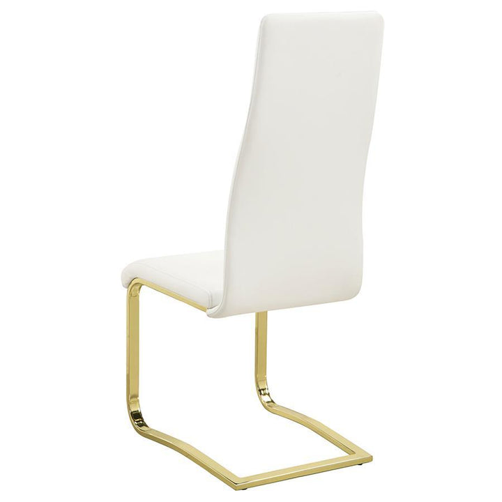 Montclair - Upholstered Dining Side Chair (Set of 4) - White Chair Set modern furniture Contempo Furniture