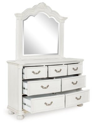 Montelaine Dresser and Mirror - White Dresser &amp; Mirror modern furniture Contempo Furniture