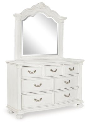 Montelaine Dresser and Mirror - White Dresser &amp; Mirror modern furniture Contempo Furniture