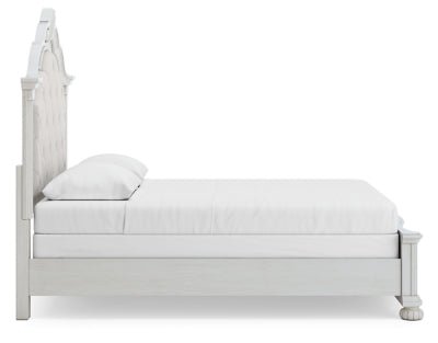 Montelaine Queen Upholstered Panel Bed - White Upholstered Bed modern furniture Contempo Furniture