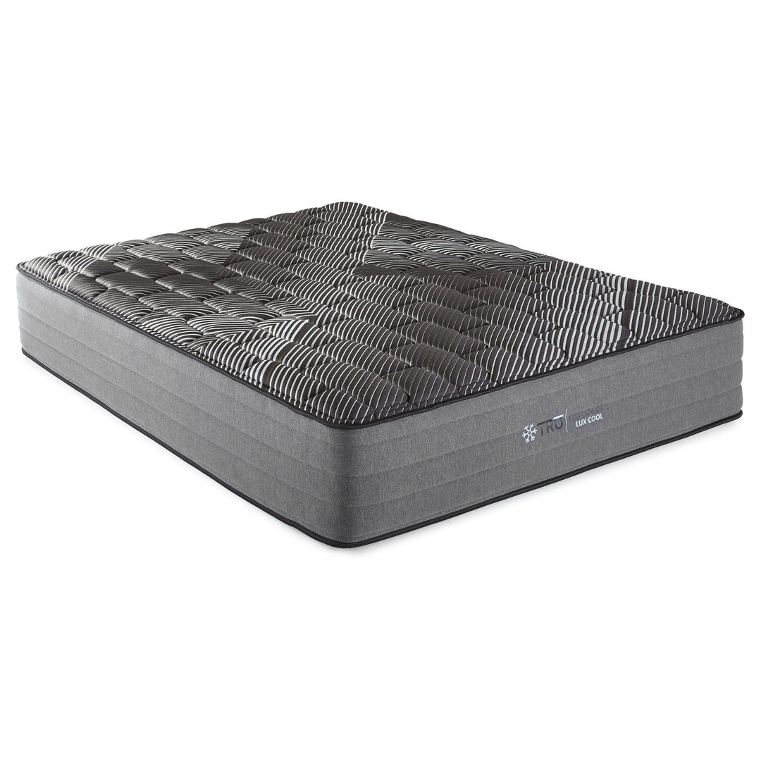 Montlake - California King Cool Firm Foam Hybrid Mattress - Black Hybrid Mattresses modern furniture Contempo Furniture