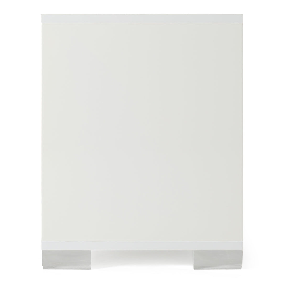 Monza Italian Modern White Nightstand