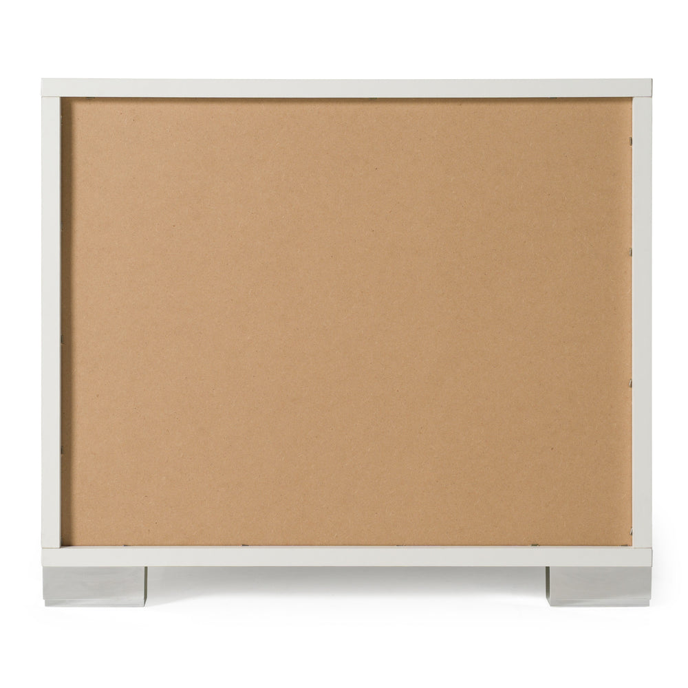 Monza Italian Modern White Nightstand - View 7