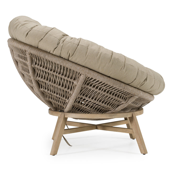 Moon  Outdoor Beige Lounge Chair