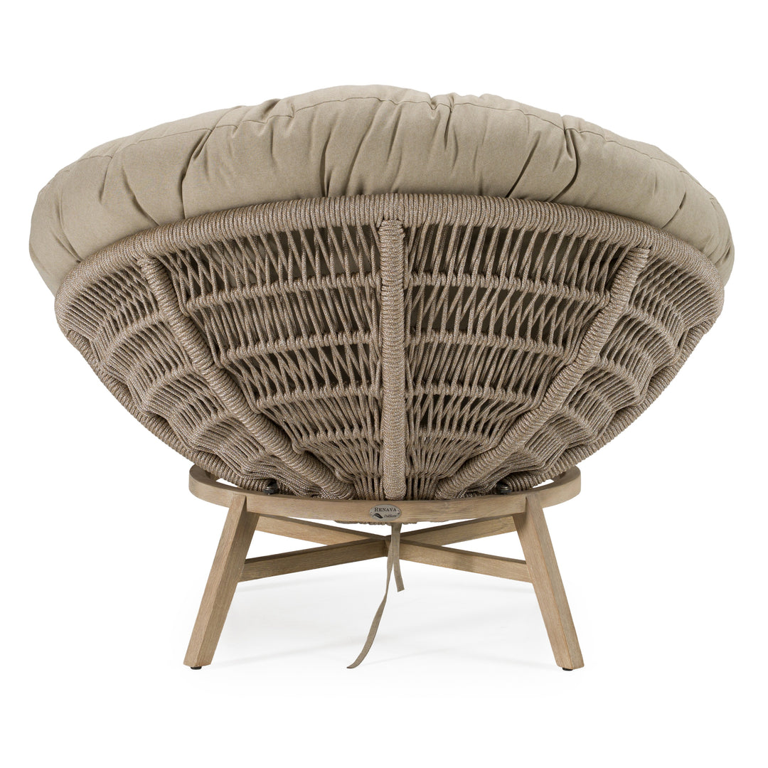 Moon  Outdoor Beige Lounge Chair