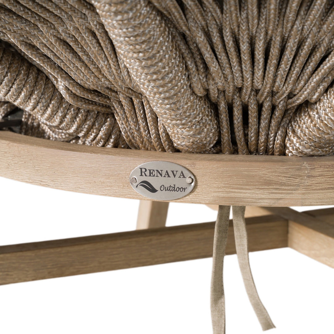 Moon  Outdoor Beige Lounge Chair