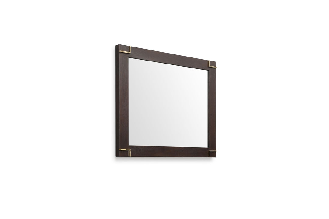 Moontide  Modern Smoked Ash & Gold Mirror