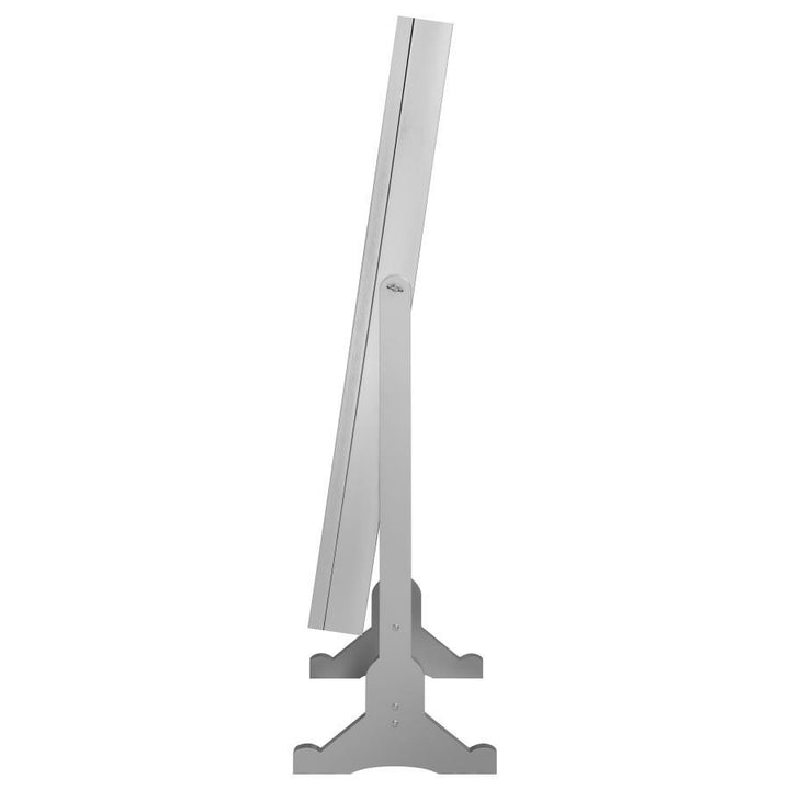 Moore - Cheval Mirror With Jewelry Storage - Silver Storage Mirror modern furniture Contempo Furniture