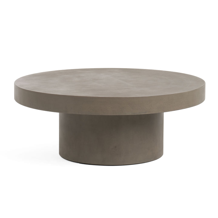 Morley  Modern Round Concrete Coffee Table
