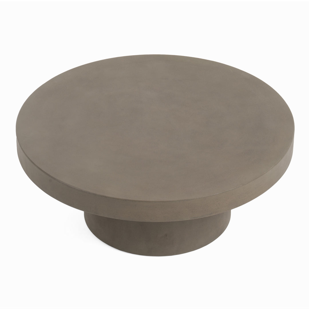 Morley  Modern Round Concrete Coffee Table