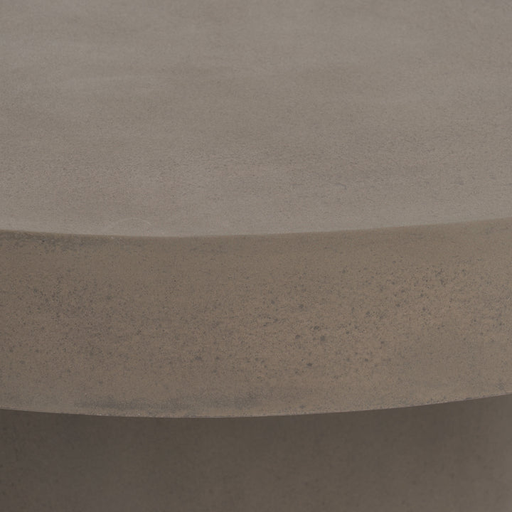 Morley  Modern Round Concrete Coffee Table
