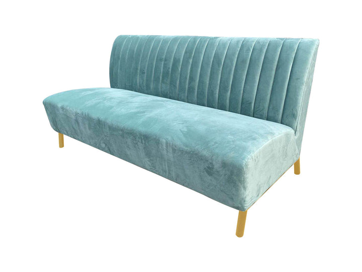 Mosko - Modern Light Green  and  Gold Fabric Sofa