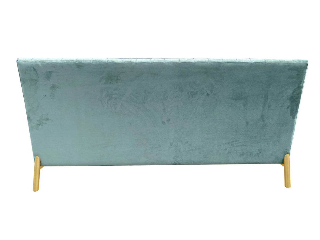 Mosko - Modern Light Green  and  Gold Fabric Sofa