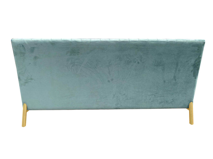 Mosko - Modern Light Green  and  Gold Fabric Sofa