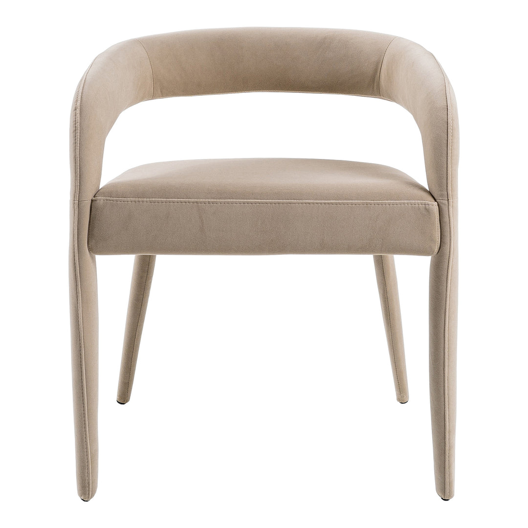 Mundra - Modern Beige Fabric Dining Chair
