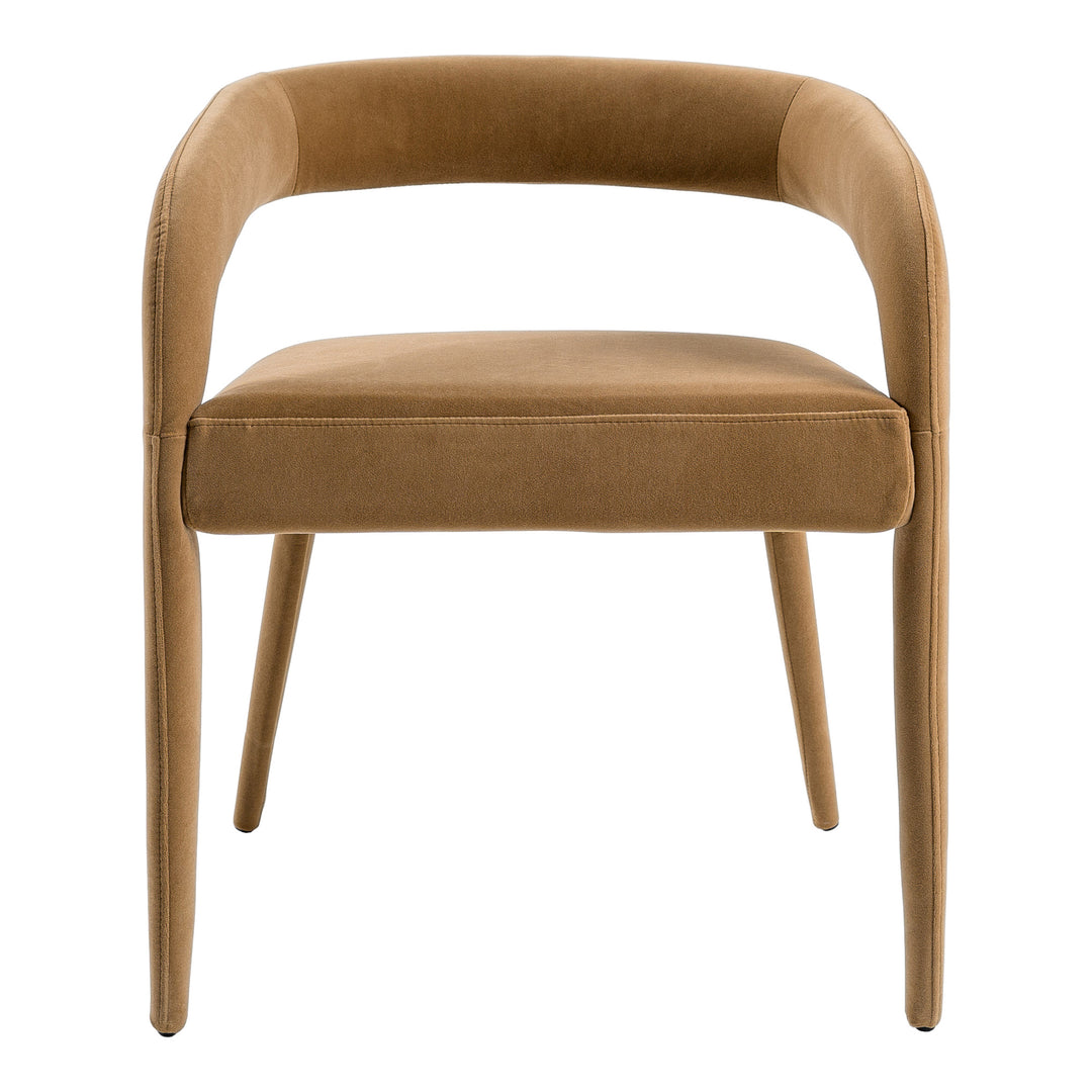 Mundra - Modern Tan Fabric Dining Chair