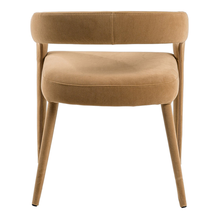 Mundra - Modern Tan Fabric Dining Chair
