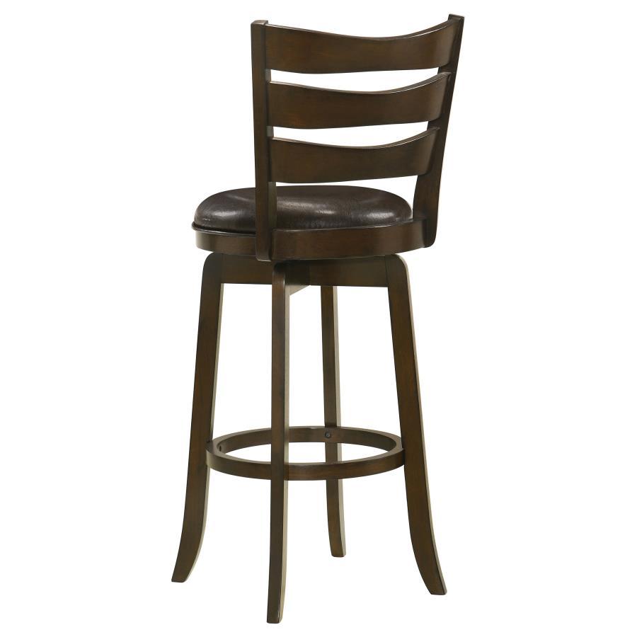 Murphy - Wood Pub Height Swivel Bar Chair - Dark Brown Bar Height (28" - 30") modern furniture Contempo Furniture