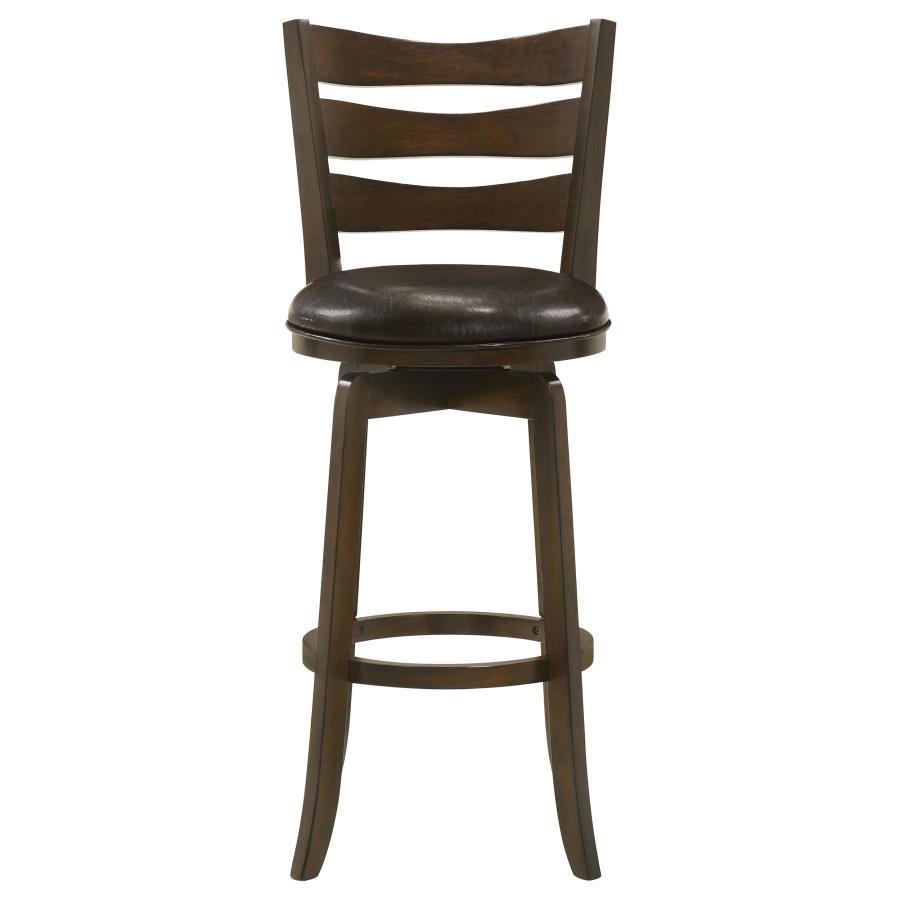 Murphy - Wood Pub Height Swivel Bar Chair - Dark Brown Bar Height (28" - 30") modern furniture Contempo Furniture