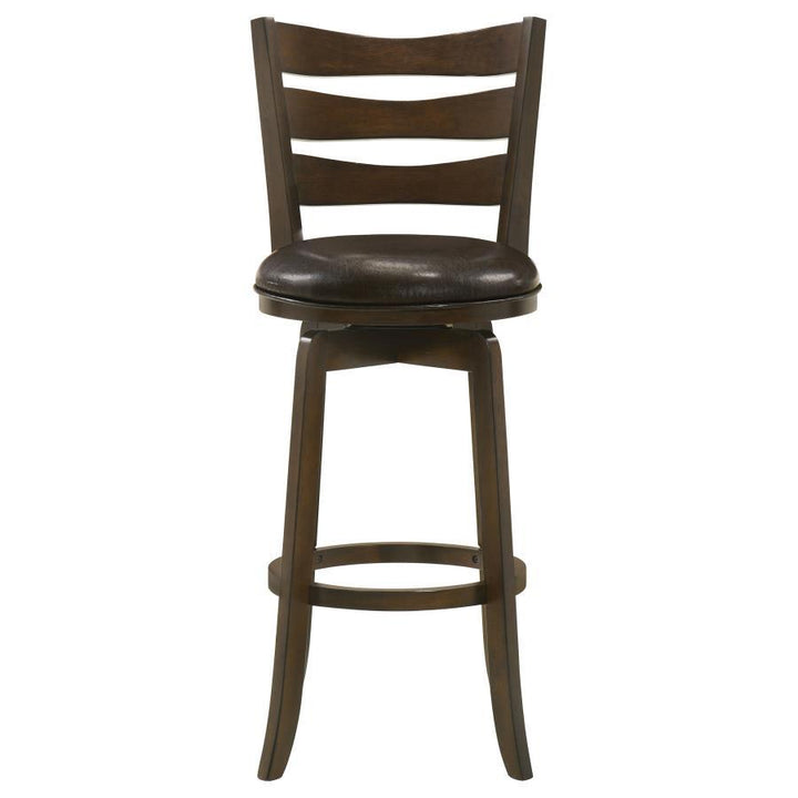 Murphy - Wood Pub Height Swivel Bar Chair - Dark Brown Bar Height (28" - 30") modern furniture Contempo Furniture