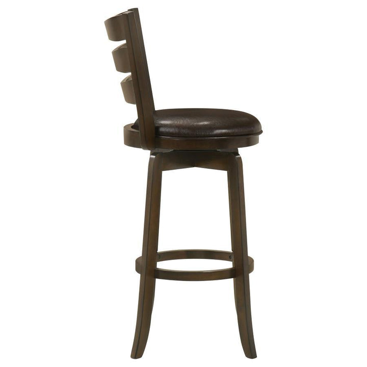 Murphy - Wood Pub Height Swivel Bar Chair - Dark Brown Bar Height (28" - 30") modern furniture Contempo Furniture