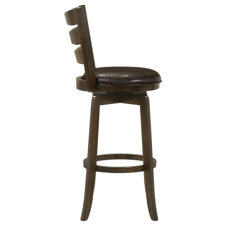 Murphy - Wood Pub Height Swivel Bar Chair - Dark Brown Bar Height (28" - 30") modern furniture Contempo Furniture