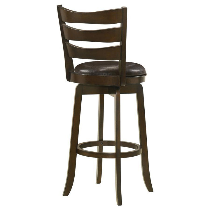 Murphy - Wood Pub Height Swivel Bar Chair - Dark Brown Bar Height (28" - 30") modern furniture Contempo Furniture