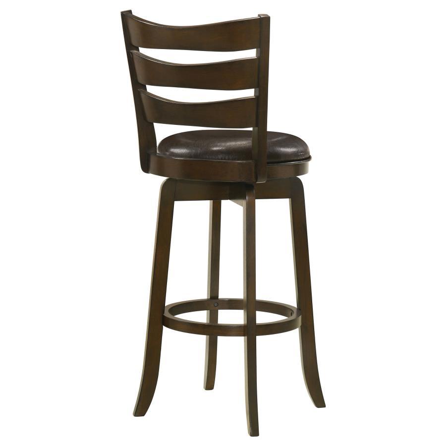 Murphy - Wood Pub Height Swivel Bar Chair - Dark Brown Bar Height (28" - 30") modern furniture Contempo Furniture