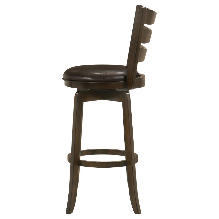 Murphy - Wood Pub Height Swivel Bar Chair - Dark Brown Bar Height (28" - 30") modern furniture Contempo Furniture